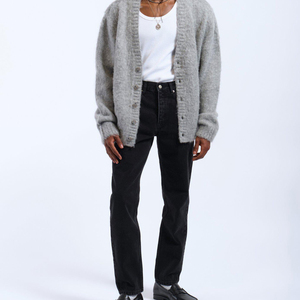 Jean skinny noir extensible pour homme, coupe slim, haute élasticité, confortable, à porter au quotidien, pantalon en denim décontracté, style jeune - Product Image 5