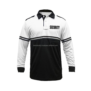 Élégant noir et bleu bicolore 100% coton logo personnalisé fait hommes femmes salut vis manches courtes séchage rapide sécurité polos de sécurité - Product Image 1