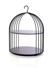 Support à gâteau rectangulaire en métal doré à 3 niveaux, réutilisable, lavage à la main uniquement - Product Image 2