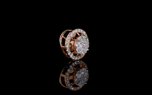 Colgante de Diamante de Corte Brillante Solitario Cultivado en Laboratorio de Lujo |   Anillo Halo con Certificación IGI, Chapado en Rodio, Regalo para Mujer, Uso Diario en la Oficina - Product Image 5