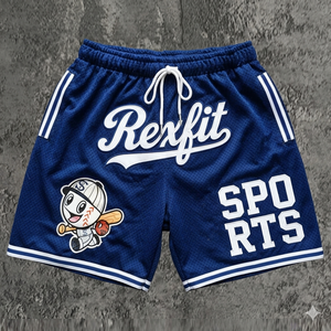 กางเกงบาสเก็ตบอล Rexfit Sports แบบขายส่งสำหรับผู้ชาย สีน้ำตาล กางเกงออกกำลังกาย กางเกงกีฬา ระบายอากาศได้ดี น้ำหนักเบา - Product Image 6