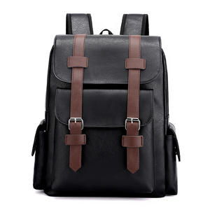 กระเป๋าเป้สะพายหลังยุทธวิธีหนัง PU แบบ unisex พร้อมสายสะพายไหล่ปรับได้ ซิปและตัวล็อคแบบ Hasp  ใช้งานได้หลากหลาย ขนาด 36-56 ลิตร - Product Image 1