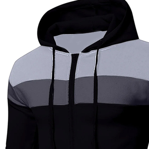 Survêtement d'hiver pour homme, fabriqué au Pakistan, à capuche, respirant, épais, avec poches latérales, 100% polyester/coton - Product Image 2