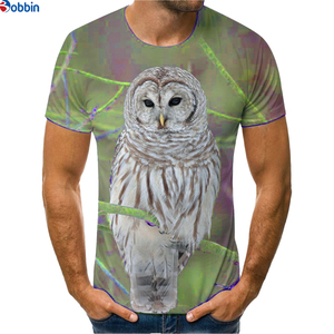 Camiseta de Hombre Talla Grande, Manga Corta, Cuello Redondo, Estampado Animal, Lobo con Ojos Rojos, Jersey Informal de Poliéster, Impresión por Sublimación - Product Image 5