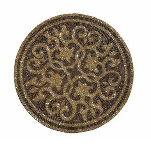 Napperon perlé en verre de haute qualité à la main verre perlé chargeur plaque Table basse tapis perlé Table à manger napperon - Product Image 2