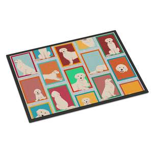 Lots Cream Golden Retriever Non-Slip Doormat 24H X 36W Indoor <b>Outdoor</b> Entryway Rug Washable Low Pile Front Door <b>Mat</b> - Product Image 1