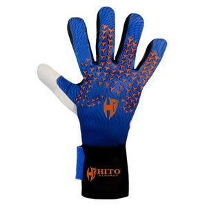 ถุงมือผู้รักษาประตูแบบมืออาชีพที่ปรับแต่งได้  แผ่นยางกันกระแทกด้านหน้าทำจากยางลาเท็กซ์ Giga  ด้านหลังพิมพ์ลายแบบ Sublimation และยางซิลิโคนฉีดขึ้นรูป T-Tab - Product Image 2