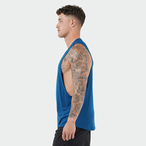Chaleco Deportivo para Gimnasio, de Algodón, Casual, Ecológico, de Secado Rápido, Suave, Transpirable, Ajuste Muscular, Abertura Profunda en los Brazos, Marca Privada OEM - Product Image 4