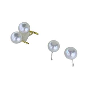 Pendientes de Perlas de Agua Dulce Naturales de Zhuji, Perlas Mantou de Alta Calidad, Aurora Impecable, Perlas Blancas de Alto Grado - Product Image 5