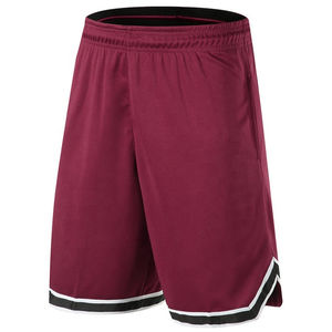 Shorts de basketball pour hommes, unis, décontractés, avec poche en maille imprimée, style urbain hip-hop, grandes tailles, séchage rapide, respirants, coupe décontractée - Product Image 2