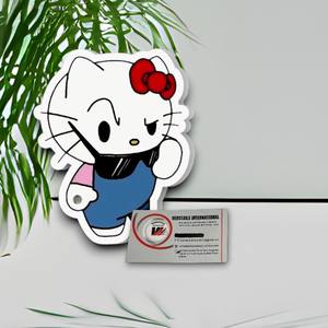 Adorables Placas Magnéticas Acrílicas Reutilizables y Ecológicas de Hello Kitty Enojada con Diseño de Flor de Diamante para Extensiones de Pestañas, Herramienta de Belleza - Product Image 5