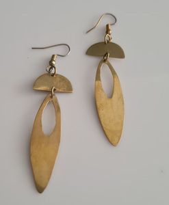 High Quality Gold Brass <b>Earring</b> for Stainless Steel fine <b>Cuff</b> <b>Earrings</b> Unique Design Piece for Customized Size - Product Image 1