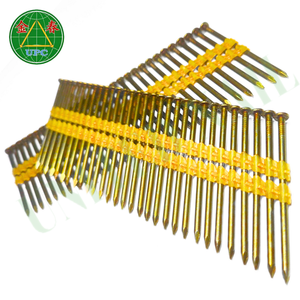 <b>Steel</b> Plastic Strip Nails Made in Vietnam Smooth Shank Gun Type with Checkered Head High Standard - Product Image 2
