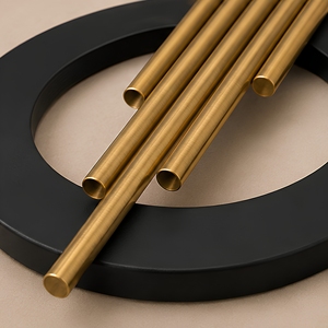 DECORACIÓN DE PARED CIRCULAR MODERNA, Juego de 4 Jarrones de Pared Minimalistas de Latón, Diseño Geométrico Abstracto Decorativo Circular Chapado en Oro - Product Image 3