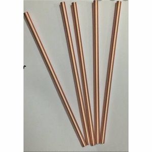 Paille à boire élégante en cuivre poli, fabriquée à la main, écologique, accessoire de luxe pour usage quotidien, voyage et mariage - Product Image 4