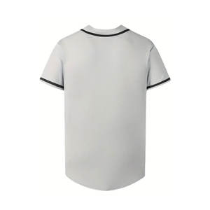 Camiseta de Béisbol de Manga Corta Transpirable para Hombre, Diseño de Última Moda, Personalizable, de Alta Calidad, con Estampado por Transferencia de Calor, Color Sólido - Product Image 3