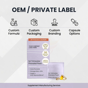 แพ็คเกจอาหารเสริมก่อนคลอดสำหรับช่วงตั้งครรภ์ไตรมาสแรก ผลิตโดยโรงงาน OEM - Product Image 5
