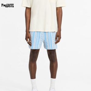 Short de gym pour homme 100% coton High Street Short de sport élastique surdimensionné en maille respirante à séchage rapide personnalisé lavé pour la course à pied - Product Image 5