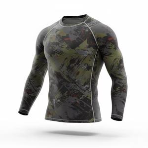 2026 Good Quality Wholesale Price Customized Digital <b>Printed</b> MMA Rash Guards BJJ <b>Surfing</b> Fighting Unisex Quick Dry Full Sleeve - Product Image 4