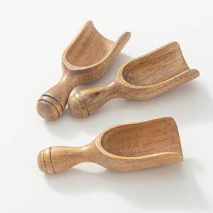 Custom Engraved Eco-Friendly Classic Wooden Scoop with Long Handle for Coffee Tea and Bath Salt - Product Image 4
