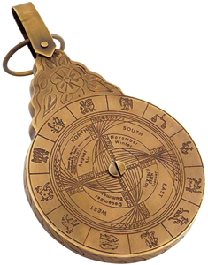 Astrolabio Antiguo de Latón, Instrumento de Navegación Astronómica Vintage, Herramienta Científica Náutica Decorativa, Decoración de Pared Marítima Histórica - Product Image 4