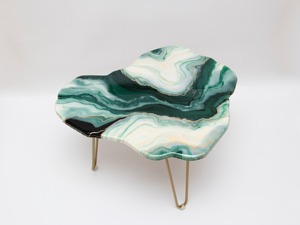 On Sale Marble Top Coffee <b>Table</b> with <b>Gold</b> Metal Hairpin Legs Contemporary Living Room Furniture Decorative <b>Side</b> <b>Table</b> - Product Image 2