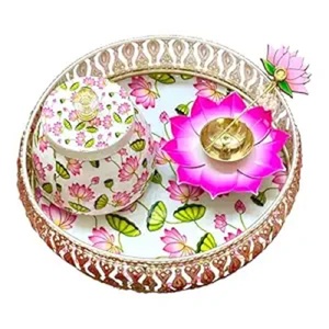 Cesta de Regalo Redonda Moderna de Alta Calidad, Cesta de Regalo de Chocolate de Diseño Metálico de Lujo para Bodas - Product Image 2