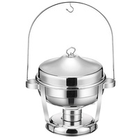 Vente en gros de marmite pour buffet en acier inoxydable de 9L avec couvercle suspendu Présentoir pour buffet chaud pour restaurant cuisine traiteur plats chauds