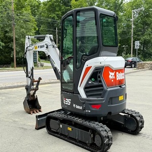 Mini-excavatrice Bobcat, petite pelle sur chenilles, excavatrice hydraulique à chenilles en caoutchouc, équipement de construction, travaux lourds de terrassement - Product Image 3