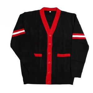 Cárdigan de Punto Transpirable Personalizado con Cuello en V, Mezcla de Lana/Acrílico, de Alta Calidad, para Hermandades y Fraternidades Universitarias - Product Image 3