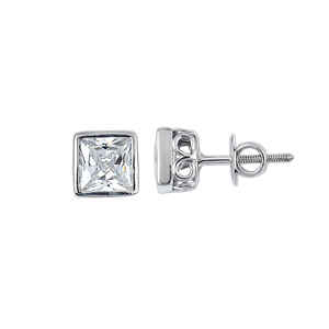sparkling high carbon diamond 925 sterling <b>silver</b> <b>stud</b> earrings luxury women jewelry for wedding graduation religious events - Product Image 2