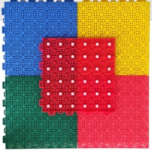 Suelo de Vinilo Encastrable Portátil para Canchas de Baloncesto, Uso en Interiores, Material PP, Diseño Moderno, Antideslizante, Impermeable, Gráfico - Product Image 6