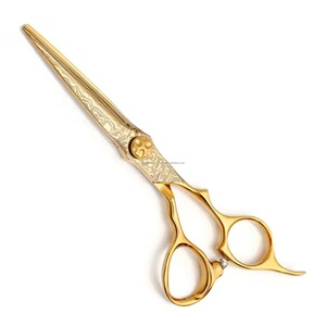 Chapado en oro Color caliente peluquero peluquería tijeras nuevo diseño hermoso peluquero corte de pelo forma tijeras - Product Image 2