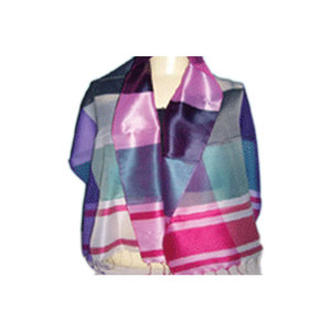 Bufanda de seda hecha a mano con estampado de poliéster para mujer, bufanda con estampado de rayas de marca de lujo para mujer, regalo del Día de San Valentín, elegante, 3 colores - Product Image 1