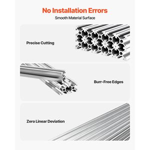2020 10 Pezzi Profilo in Alluminio Estruso 39,37 Pollici 1000 mm con Scanalatura a T Standard Europeo, Guida Lineare Anodizzata ad Alta Resistenza T5 Temper - Product Image 3