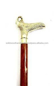 ไม้เท้าเดินทำจากไม้ไม้เท้าพับได้ไม้เท้าตกแต่งทำจากทองเหลืองมีดีไซน์ใหม่ - Product Image 2