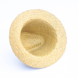 Classic Woven <b>Straw</b> Fedora <b>Hat</b> Hand Embroidery Trendy Unisex Beach Casual Daily Accessory Vintage Style - Product Image 3