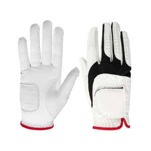 Guantes de golf de cuero Cabretta cómodos, duraderos, estables y con un agarre firme, que se ajustan perfectamente a la forma del mano, para todo tipo de clima, con logotipo personalizado. - Product Image 4