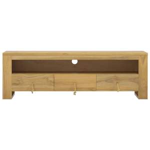 Soporte de TV de Madera Maciza de Teca, 43.3"x11.8"x13.8" de Tamaño, Soportes de TV Elegantes y Duraderos - Product Image 3