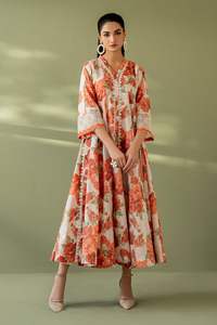 Tenues traditionnelles indiennes et pakistanaises pour femmes, en lin brodé et imprimé, salwar kameez cousu, robe de fête pour toutes les saisons - Product Image 6