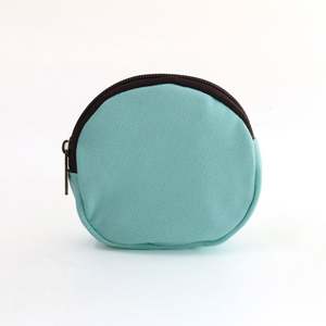 Porte-monnaie rond en toile de coton vierge à fermeture éclair, personnalisable, peint à la main, pour étudiants, mignon, vente en gros - Product Image 2