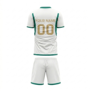 Wholesale New Design <b>Personalised</b> Soccer Uniform 100% Polyester Breathable Mesh Half Sleeve O-Neck Unisex Soccer Apparel for - Product Image 3