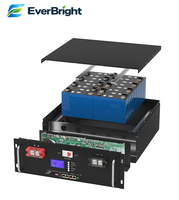 Batterie au lithium Everbright 51,2 V 100 Ah montée sur rack pour le stockage d'énergie solaire et les systèmes d'alimentation de secours fiables