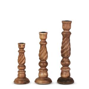 Porte-bougie en bois durable, accessoire écologique pour la maison, pour un éclairage décoratif et un style intérieur. - Product Image 1