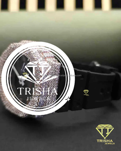 Reloj de lujo con diamantes de moissanita VVS completamente cubiertos de circonitas, en plata de ley 925. - Product Image 2