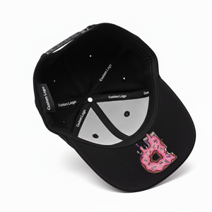Casquettes de haute qualité, casquette de baseball à 5 panneaux avec logo personnalisé, coton, visière plate pour adulte, style hip-hop pour les sports de plein air, snapback personnalisé - Product Image 4