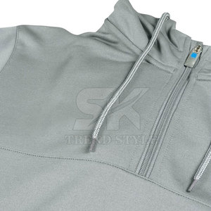 2026 Sweat à capuche uni pour homme à demi-zip, sur mesure, chaud et abordable pour l'hiver - Product Image 5