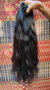 Extension de cheveux bruts indiens à cuticule alignée d'Inde. Texture unique de donneur unique un tissage de cheveux humains remy de l'Inde - Product Image 6