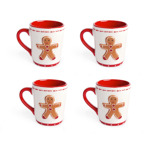 Ensemble de 4 tasses en céramique Excelsa Ginger Boy Girl en porcelaine 30 cl multicolore - Product Image 2