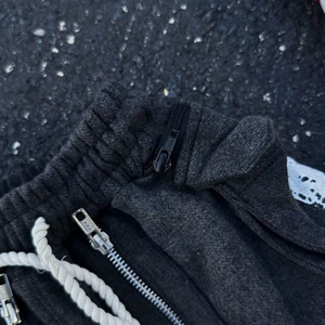 Sudadera con Capucha Vintage Desgastada de Manga Larga, 100% Algodón, Lavado Ácido, Tejido Grueso Antiarrugas para Invierno - Product Image 5